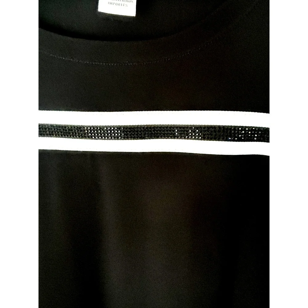 Joseph Ribkoff Lightly Beaded Top Old Money Elegant Mob Wife Size 6
